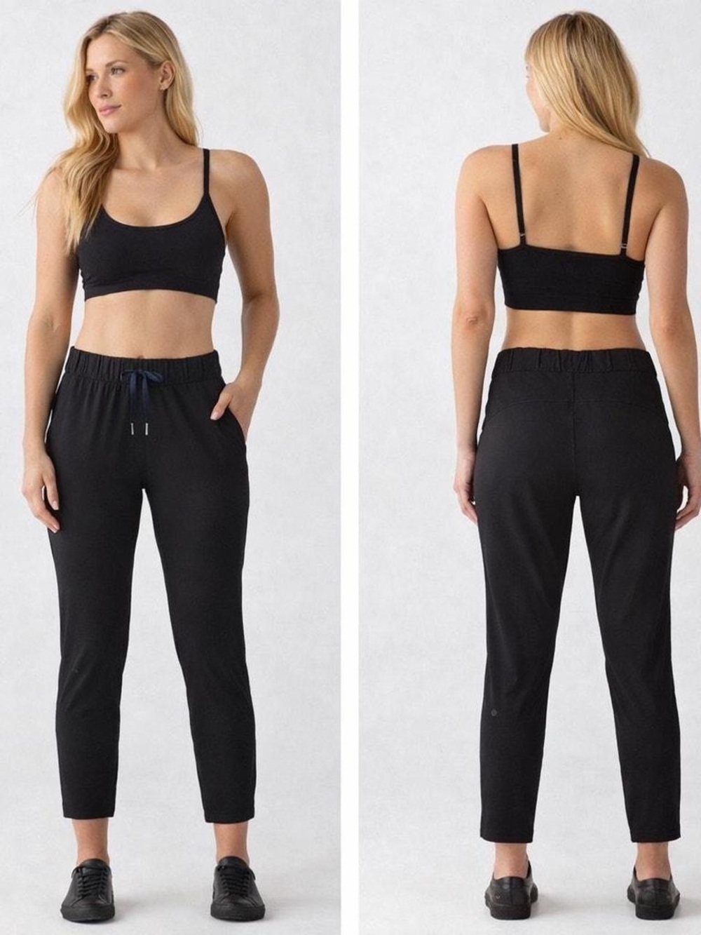 Lululemon Black On The Fly Drawstring Pants